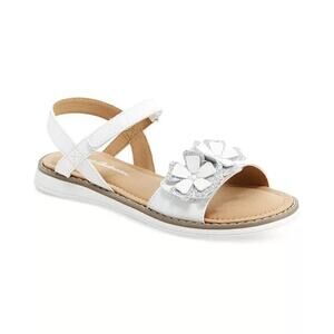 Hanna Andersson White Floral Katarina Sandals Size 2